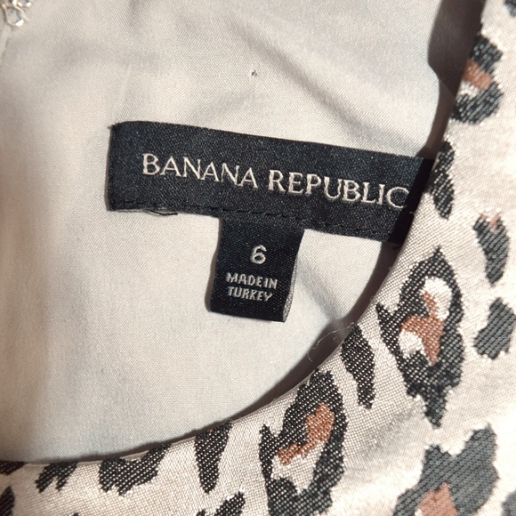 BANANA REPUBLIC Leopard Print Flutter Sleeve Dress - Picture 7 of 7